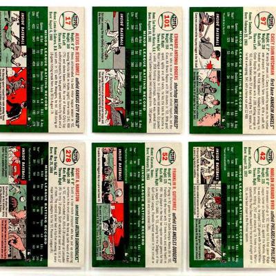 TOPPS HERITAGE BASEBALL CARDS SET - 6 Cards Lot ALL STAR - 2003 Topps All MINT