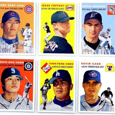TOPPS HERITAGE BASEBALL CARDS SET - 6 Cards Lot ALL STAR - 2003 Topps All MINT