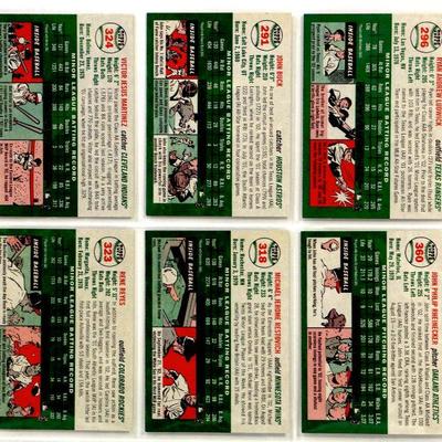 TOPPS HERITAGE BASEBALL CARDS SET - 6 Cards Lot ALL STAR - 2003 Topps All MINT