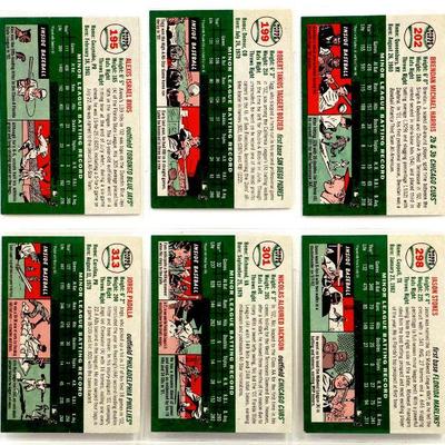 TOPPS HERITAGE BASEBALL CARDS SET - 6 Cards Lot ALL STAR - 2003 Topps All MINT