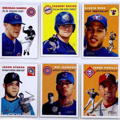 TOPPS HERITAGE BASEBALL CARDS SET - 6 Cards Lot ALL STAR - 2003 Topps All MINT