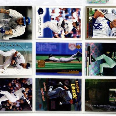 DEREK JETER 9 CARDS SET - YANKEES BASEBALL ALL MINT - Lot E