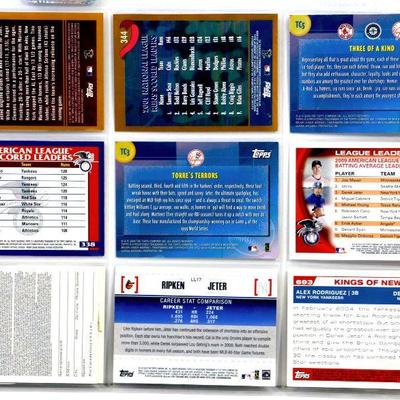 DEREK JETER 9 CARDS SET - YANKEES BASEBALL ALL MINT - Lot H