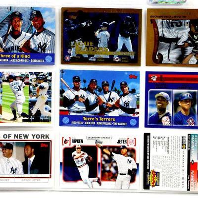 DEREK JETER 9 CARDS SET - YANKEES BASEBALL ALL MINT - Lot H