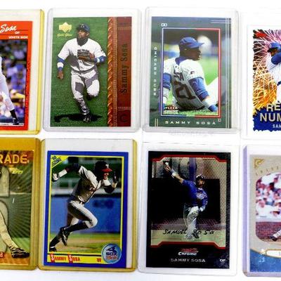 SAMMY SOSA Baseball Cards Set of 8