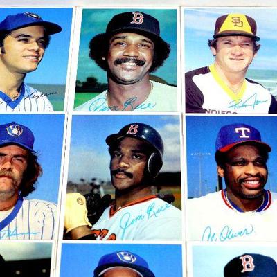 1980-81 TOPPS BASEBALL CARDS SET OF 12 For The Fun Of It Series 5" x 7" ALL STARS Excellent