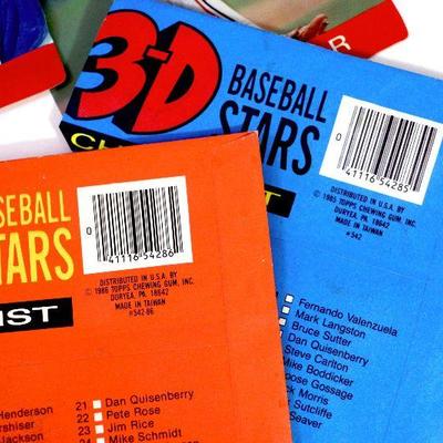 1985-86 TOPPS 3-D BASEBALL CARDS ALL STAR - Reggie Jackson Jim Rice Lot of 5