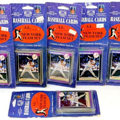 America Club Baseball Cards New York Team Set w/Don Mattingly - Lot of 6 Packs Sealed
