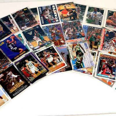 Vintage BASKETBALL CARDS COLLECTION - All Basketball Stars - 45 Cards in 5 sheets