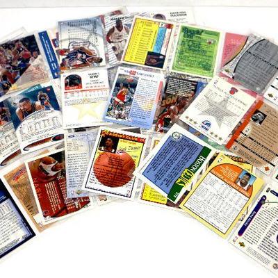 Vintage BASKETBALL CARDS COLLECTION - All Basketball Stars - 45 Cards in 5 sheets