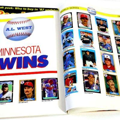 1987 BASEBALL CARDS Magazines Lot with Bonus CARDS Intact - 3 Issues