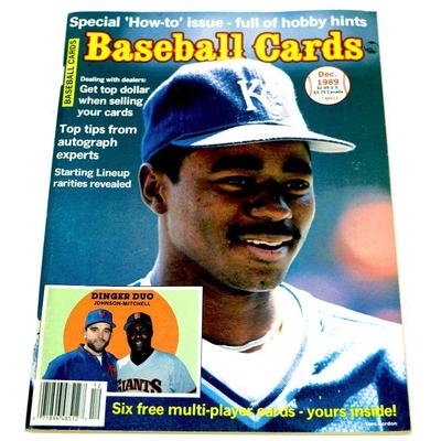 Baseball Cards Magazine - December 1989 with Bonus CARDS Intact