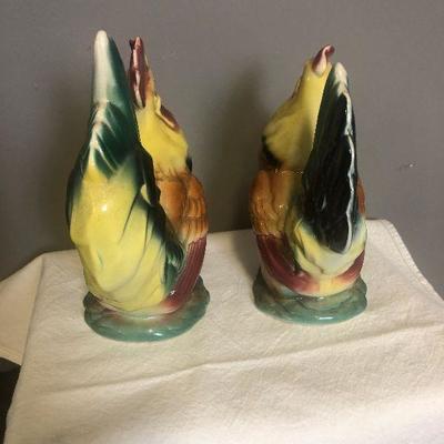 Lot #208 Ceramic Rooster & Hen 