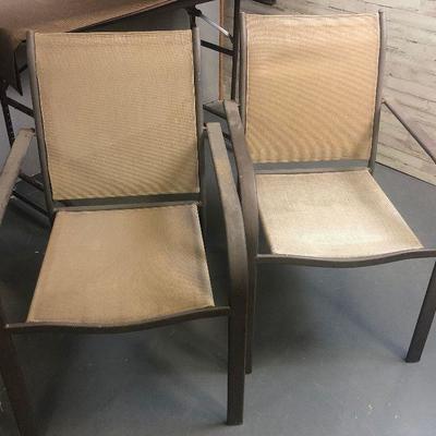 Lot #213 Pair of patio chairs 