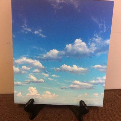 Lot #216 Cloud Painting Original by Paul Carlson 