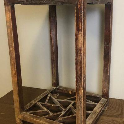 Lot #227 Antique Asian Side Table 