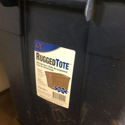 Lot #241 18 Gallon lot of 3 Rugged Tote 