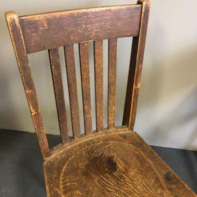 Lot #247 Oak Chair Antique
