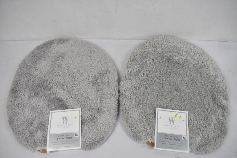 Qty 2 Wamsutta Toilet Seat Covers Gray New