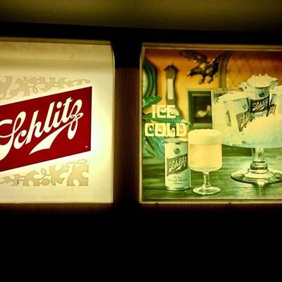 Vintage Schlitz Lighted Beer Sign