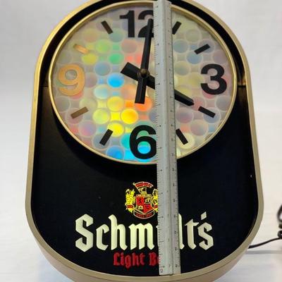 Vintage Schmidt's Lighted Beer Clock