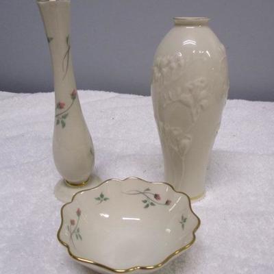 Lot 86 - Lenox Vases & Small Bowl