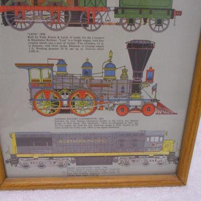 Lot 2 - Poster Of Locomotives Trains