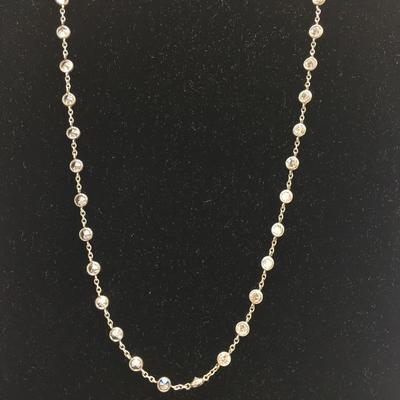 Lot 2 - Sterling and CZ Necklace & Ring