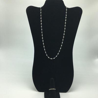 Lot 2 - Sterling and CZ Necklace & Ring