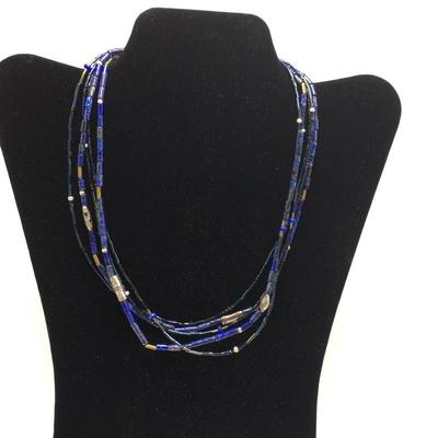 Lot 3 - Blue Lapis Necklace & Watch