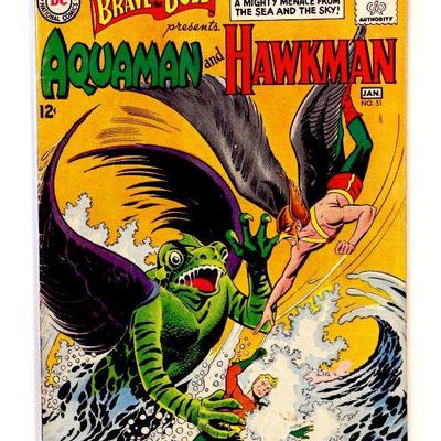 BRAVE and the BOLD #51 AQUAMAN and HAWKMAN 1963/64 DC Comics