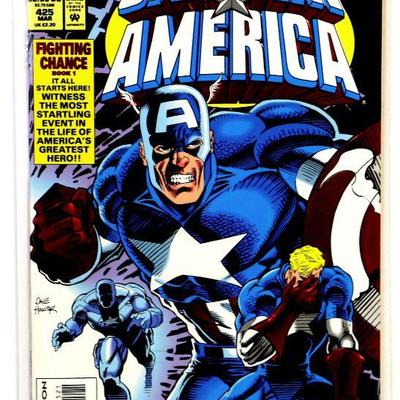 CAPTAIN AMERICA #425 Red Foil Embossed Cover 1994 Marvel Comics NM