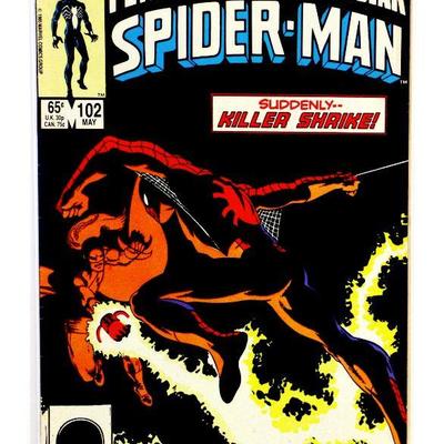 Peter Parker Spectacular SPIDER-MAN #102 Byrne Cover Art 1985 Marvel Comics