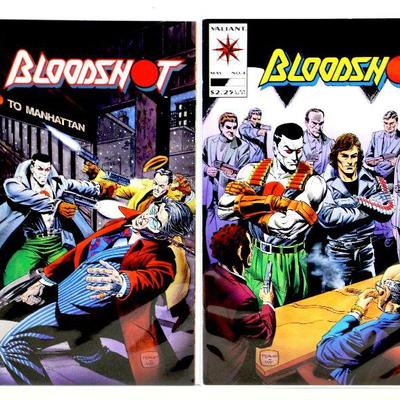 BLOODSHOT #3 #4 #5 Comic Books Set (2020 Movie) 1993 Valiant Comics NM