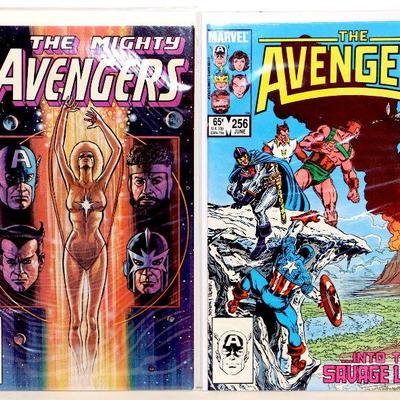 AVENGERS #255 #256 Copper Age Comic Books Set 1985 Marvel Comics VF+