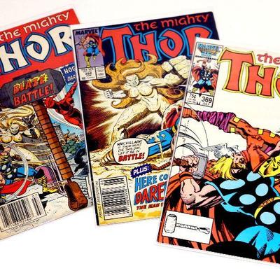 THOR #369 #392 #393 Copper Age Comic Book Set 1986-88 Marvel Comics