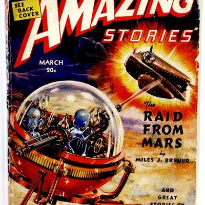AMAZING STORIES Pulp March 1939 Vol. 13 #3 PULP Magazine Golden Age