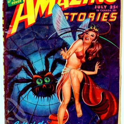 AMAZING STORIES Pulp July 1946 Vol. 20 #4 PULP Magazine Golden Age
