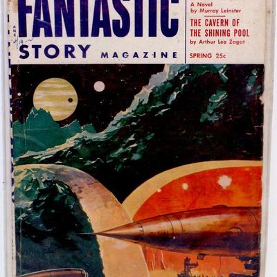 FANTASTIC STORY Magazine Pulp Spring 1954 Vol. 7 #1 PULP Magazine Golden Age