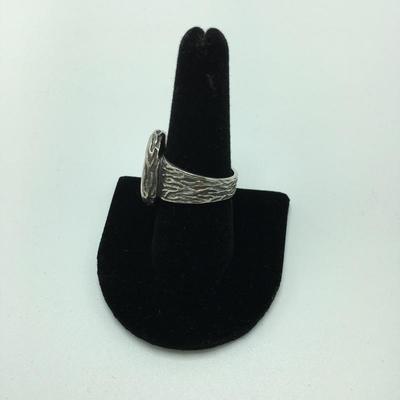 Lot 7 - Three Sterling Rings Sz 9-10