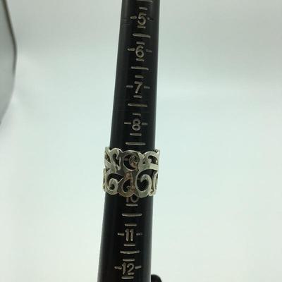 Lot 7 - Three Sterling Rings Sz 9-10