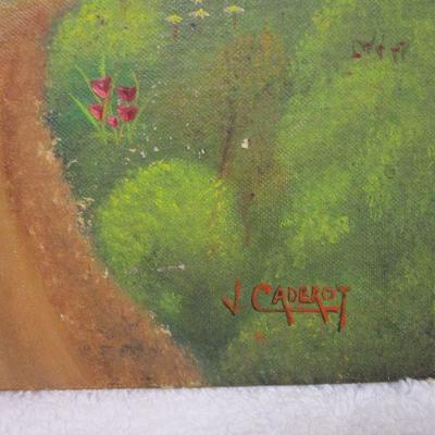 Lot 12 - Signed by Artist Country Road Painting