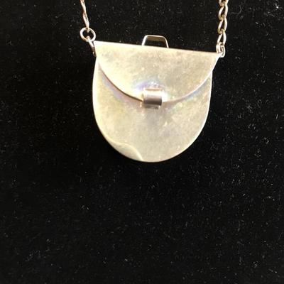 Lot 11 - Sterling Purse and Box Pendants and Necklaces 