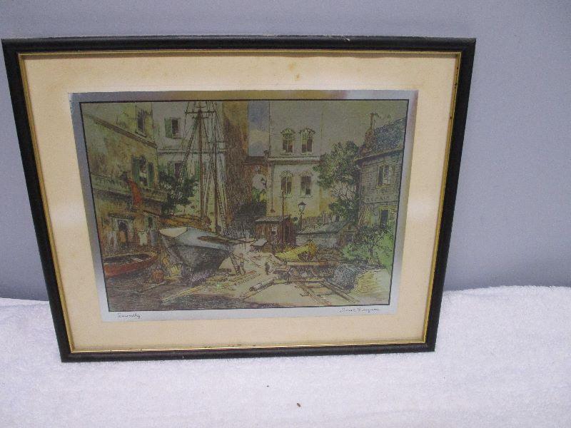 Lot 17 Lionel Barrymore Gold Foil Etching Print