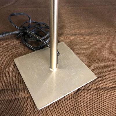  Lot #150 pair of stainless Table lamps 
