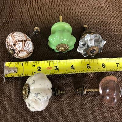 Lot #165 Drawer Pulls A Large Ceramic and Glass 