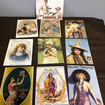 Lot #183 Lot of Greeting Cards With reprint of Antique Graphics 