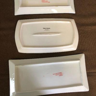 Lot #189 Sushi or hors d'oeuvres Serving Platters 