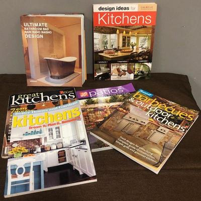 Lot #197 Design Books; Bathroom, Kitchen. Patio 
