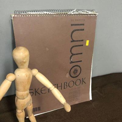 Lot #198 Sketch Book and Form Model 